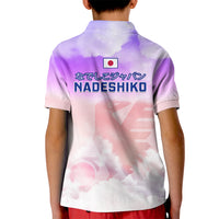 Japan Football Kid Polo Shirt Go Nadeshiko 2023 World Cup - Wonder Print Shop