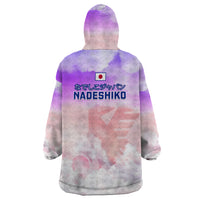 Japan Football Wearable Blanket Hoodie Go Nadeshiko 2023 World Cup - Wonder Print Shop
