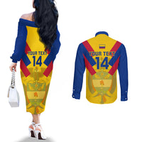 custom-colombia-football-couples-matching-off-the-shoulder-long-sleeve-dress-and-long-sleeve-button-shirts-las-chicas-superpoderosas-2023-world-cup