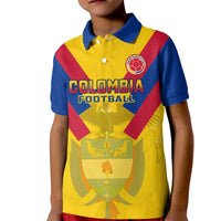 Custom Colombia Football Kid Polo Shirt Las Chicas Superpoderosas 2023 World Cup - Wonder Print Shop