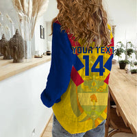 Custom Colombia Football Women Casual Shirt Las Chicas Superpoderosas 2023 World Cup - Wonder Print Shop
