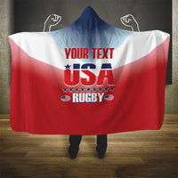 Custom USA Rugby Hooded Blanket 2024 Simple Style
