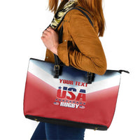 Custom USA Rugby Leather Tote Bag 2024 Simple Style - Wonder Print Shop