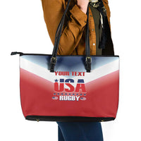Custom USA Rugby Leather Tote Bag 2024 Simple Style - Wonder Print Shop