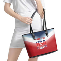 Custom USA Rugby Leather Tote Bag 2024 Simple Style - Wonder Print Shop