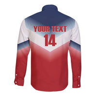 Custom USA Rugby Long Sleeve Button Shirt 2024 Simple Style - Wonder Print Shop