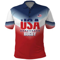 Custom USA Rugby Polo Shirt 2024 Simple Style - Wonder Print Shop