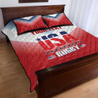 Custom USA Rugby Quilt Bed Set 2024 Simple Style - Wonder Print Shop