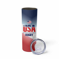 Personalized USA Rugby Skinny Tumbler 2024 Simple Style - Wonder Print Shop