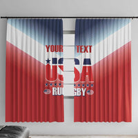 Custom USA Rugby Window Curtain 2024 Simple Style - Wonder Print Shop
