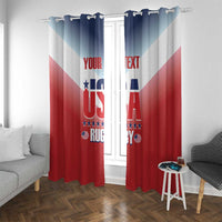 Custom USA Rugby Window Curtain 2024 Simple Style - Wonder Print Shop