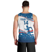 Custom USA Athletics Men Tank Top 2024 United States Flag Curve Style - Wonder Print Shop