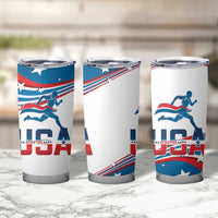 USA Athletics Tumbler Cup 2024 United States Flag Curve Style - Wonder Print Shop