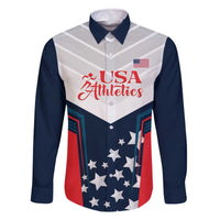 Custom USA Athletics Family Matching Off The Shoulder Long Sleeve Dress and Hawaiian Shirt 2024 United States Champions Proud - Wonder Print Shop
