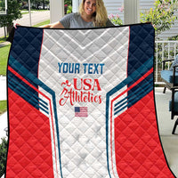 Custom USA Athletics Quilt 2024 United States Champions Proud - Wonder Print Shop