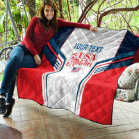 Custom USA Athletics Quilt 2024 United States Champions Proud - Wonder Print Shop