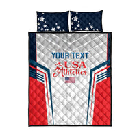 Custom USA Athletics Quilt Bed Set 2024 United States Champions Proud - Wonder Print Shop