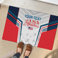 Custom USA Athletics Rubber Doormat 2024 United States Champions Proud - Wonder Print Shop
