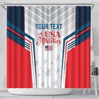 Custom USA Athletics Shower Curtain 2024 United States Champions Proud