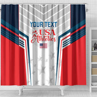 Custom USA Athletics Shower Curtain 2024 United States Champions Proud