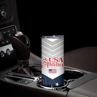 Custom USA Athletics Skinny Tumbler 2024 United States Champions Proud - Wonder Print Shop