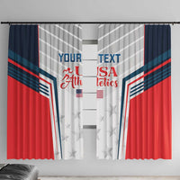 Custom USA Athletics Window Curtain 2024 United States Champions Proud - Wonder Print Shop