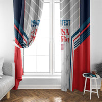 Custom USA Athletics Window Curtain 2024 United States Champions Proud - Wonder Print Shop