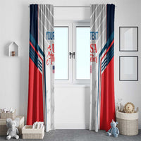 Custom USA Athletics Window Curtain 2024 United States Champions Proud - Wonder Print Shop