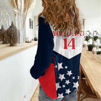 Custom USA Athletics Women Casual Shirt 2024 United States Champions Proud - Wonder Print Shop