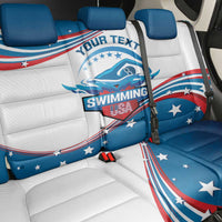 Personalized USA Swimming Back Car Seat Cover 2024 We Are The Champions - Wonder Print Shop