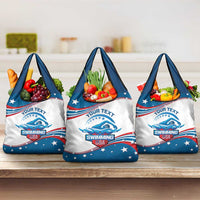 Personalized USA Swimming Grocery Bag We Are The Champions