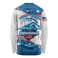 Personalized USA Swimming Long Sleeve Shirt 2024 We Are The Champions - Wonder Print Shop
