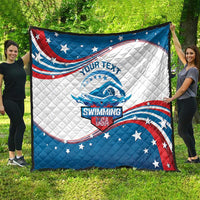 Personalized USA Swimming Quilt 2024 We Are The Champions - Wonder Print Shop