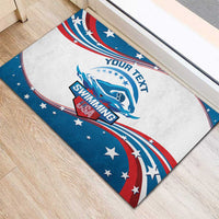 Personalized USA Swimming Rubber Doormat 2024 We Are The Champions - Wonder Print Shop