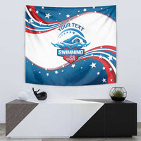Personalized USA Swimming Tapestry 2024 We Are The Champions - Wonder Print Shop