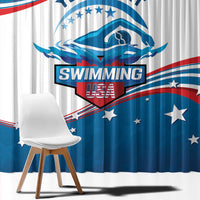 Personalized USA Swimming Window Curtain 2024 We Are The Champions - Wonder Print Shop