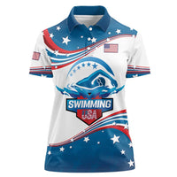 Personalized USA Swimming Women Polo Shirt 2024 We Are The Champions - Wonder Print Shop