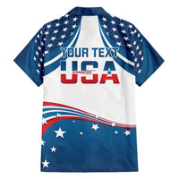 Personalized USA Gymnastics Hawaiian Shirt 2024 United States Flag Curve Style - Wonder Print Shop