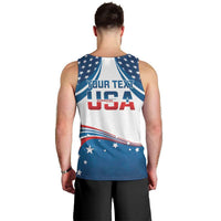 Personalized USA Gymnastics Men Tank Top 2024 United States Flag Curve Style - Wonder Print Shop
