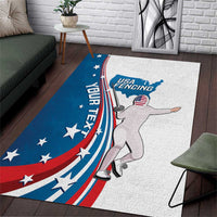 Personalized USA Fencing Area Rug 2024 United States Flag Curve Style - Wonder Print Shop