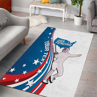 Personalized USA Fencing Area Rug 2024 United States Flag Curve Style - Wonder Print Shop