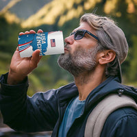 Personalized USA Fencing 4 in 1 Can Cooler Tumbler 2024 United States Flag Curve Style - Wonder Print Shop