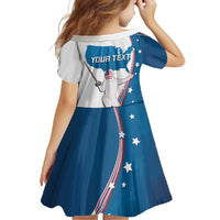 Personalized USA Fencing Family Matching Long Sleeve Bodycon Dress and Hawaiian Shirt 2024 United States Flag Curve Style - Wonder Print Shop