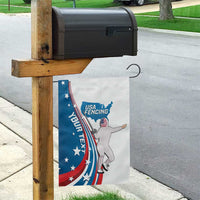 Personalized USA Fencing Garden Flag 2024 United States Flag Curve Style - Wonder Print Shop