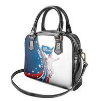 Personalized USA Fencing Shoulder Handbag 2024 United States Flag Curve Style