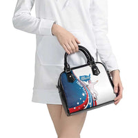 Personalized USA Fencing Shoulder Handbag 2024 United States Flag Curve Style