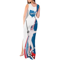 Personalized USA Fencing Tank Maxi Dress 2024 United States Flag Curve Style - Wonder Print Shop