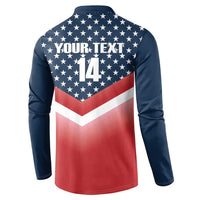 Custom USA Shooting Button Sweatshirt 2024 Sporty Style - Wonder Print Shop