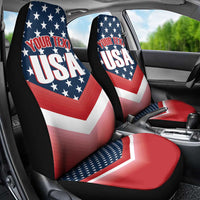 Custom USA Shooting Car Seat Cover 2024 Sporty Style - Wonder Print Shop