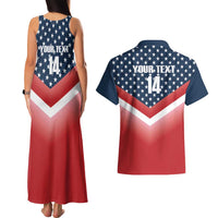 Custom USA Shooting Couples Matching Tank Maxi Dress and Hawaiian Shirt 2024 Sporty Style - Wonder Print Shop